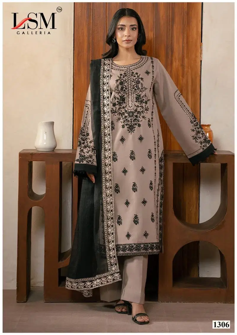 Parian Dream Vol 13 By Lsm Lawn Cotton Pakistani Dress Material Orders In India
